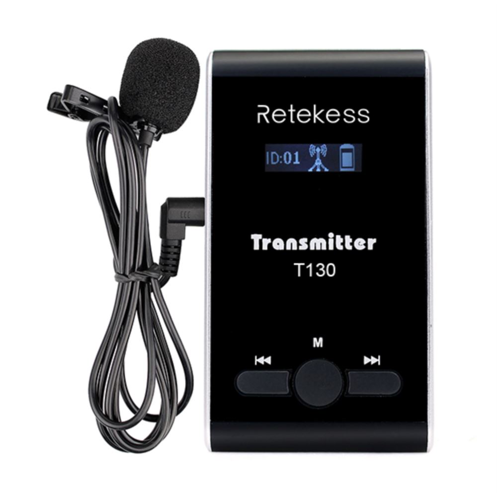 Retekess T130 Church Translation Equipment for Simultaneous Interpretation PLL with 64-port Charging Case
